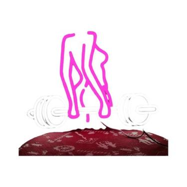 Imagem de Luminária Neon LED Regulável Com Alimentação USB Em Formato De Haltere