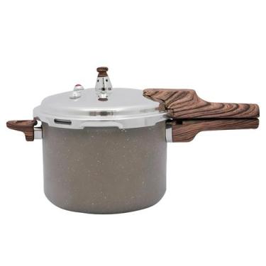Imagem de Panela de Pressão Antiaderente Cerâmico 4,2 Litros Marmol Fechamento E