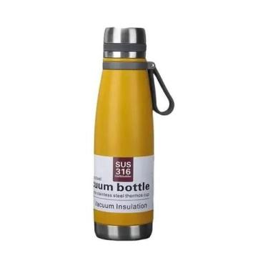 Imagem de Garrafa Térmica Inox com Infusor 500ml  Vedação Hermética e Alça de Tr