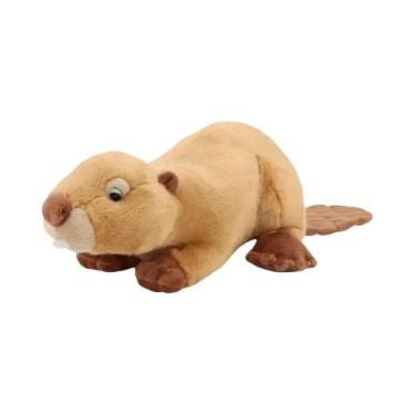 Imagem de Brinquedo De Pelúcia Realista Em Forma De Castor, Animal De Estimação 