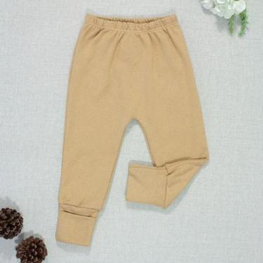 Imagem de Calça para Bebê em Suedine Básico Bege Avelã Unissex - A Era Uma Vez, 