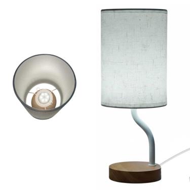 Imagem de Abajur Sala 3 Tons LED Luminaria Mesa Minimalista USB Iluminaçao Regulavel Cabeceira Escritorio Quarto Decoraçao Fio