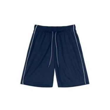 Imagem de Bermuda Infantil Menino Malha Dry Sport Marinho Brandili-Masculino