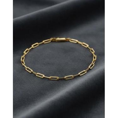 Imagem de Pulseira Masculina Neromen Franca Banho Ouro 18k 21cm