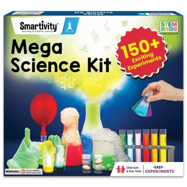 Imagem de Kit de Experimentos Científicos de Química para Crianças de 6 a 14 anos Mega Science Kit 105 da Smartivity