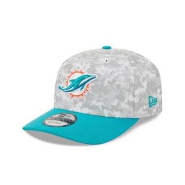 Imagem de BONE NEW ERA 9SEVENTY MIAMI DOLPHINS NFL SALUTE SERVICE 2025 VERDE-Masculino