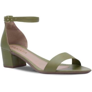 Imagem de Sandalia Feminina Salto Grosso Cores Casual Confort AF3.02 Z - Usetaka