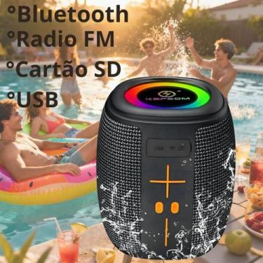 Imagem de Caixa Bluetooth Caxinha Portátil USB MicroSD FM 50W Sem Fio Recarregav