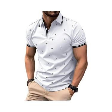 Imagem de Camisa Polo Masculina De Verão 2025 Com Manga Curta, Casual, Fashion, 