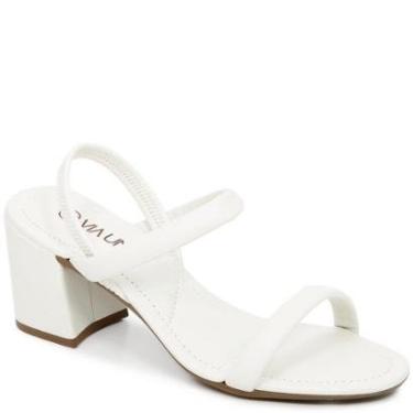 Imagem de Sandália Feminina Salto Bloco Elástico Via Uno 858009-Feminino