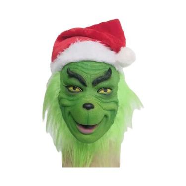 Imagem de Máscara De Monstro Verde Com Pelos Para Cosplay, Máscara De Halloween 