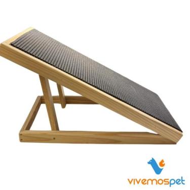 Imagem de Rampa Pet Cachorro Antiderrapante Ajustável Cama King Size - Kabooflex