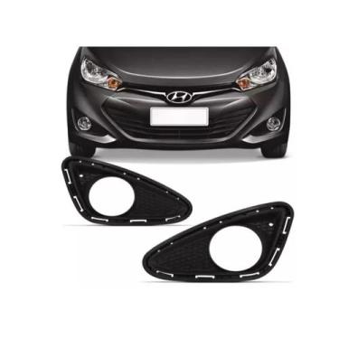 Imagem de Grade Parachoque Hb20 Com Furo Milha 2012 13 14  - Marca Imports, Par