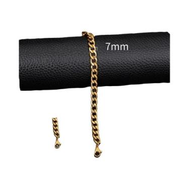 Imagem de Pulseira Clássica Feminina Em Aço Inoxidável Banhada a Ouro, À Prova d