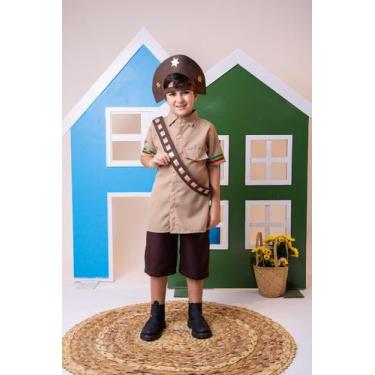 Imagem de Fantasia Junino Cangaceiro Arraia São João com chapeu Lampiao, 6, Brow