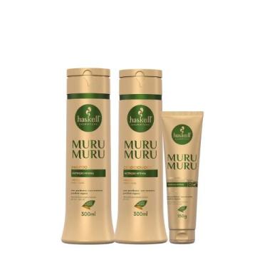 Imagem de Kit Haskell Murumuru Shampoo 300ml + Condicionador 300ml + Leave-in  N