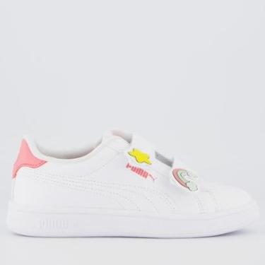 Imagem de Tênis Puma Smash 3.0 Badges V Ps Infantil-Feminino