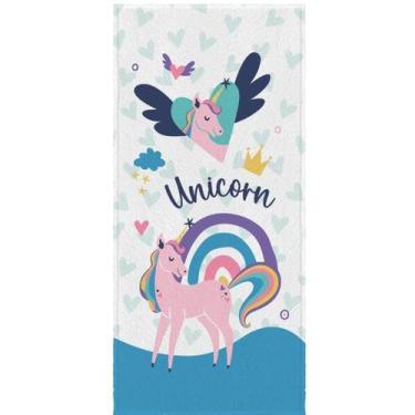 Imagem de Toalha Felpuda de Banho Infantil Estampada 60cm x1,10cm Lepper - Faz d