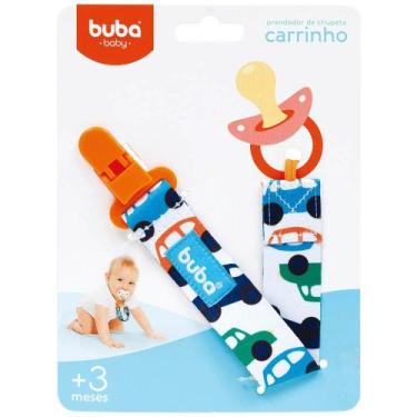 Imagem de Prendedor De Chupeta Carro Azul Buba