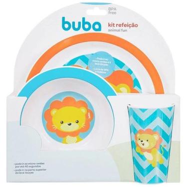 Imagem de Kit Alimentação Prato BOWL Copo Infantil Bebe Divertido Animal FUN - B