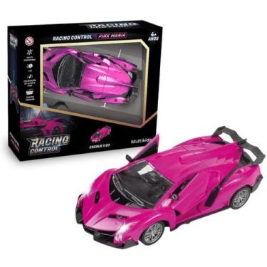 Imagem de Carrinho de Controle Remoto Racing Control Pink Manta Rosa - Multikids