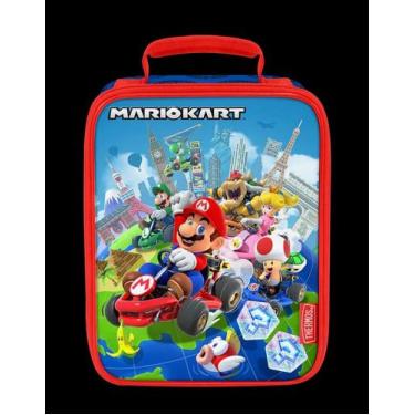 Imagem de Lancheira Thermos Mario Kart, Azul