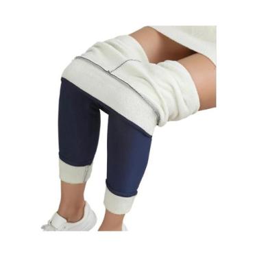 Imagem de Leggings Femininas De Cintura Alta Em Veludo Fleece, Quentes, Ajuste S
