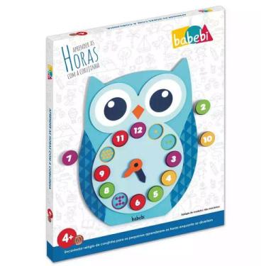 Imagem de Aprendendo as Horas com a Corujinha Brinquedo Educativo - Babebi