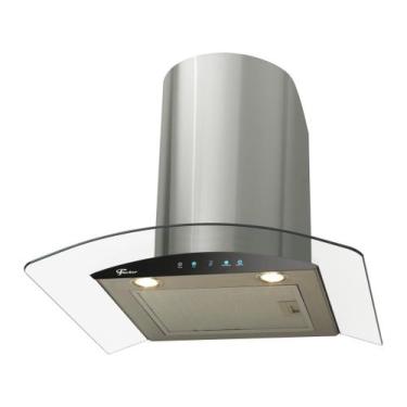 Imagem de Coifa De Parede Digital Fischer Talent Touch 60Cm Inox Escovado, Prata