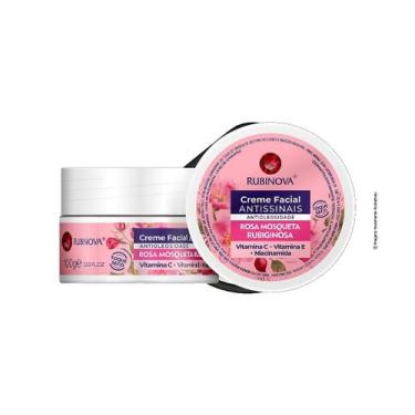 Imagem de Creme Facial Antissinais Rosa Mosqueta Rubiginosa Rubinova 100g - Hidr