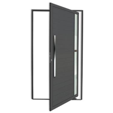 Imagem de Porta Pivotante Lambril Visione com Puxador Super 210cm x 120cm Brimak