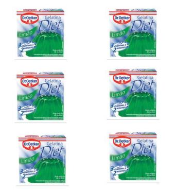 Imagem de Kit 6 Gelatina Diet 12g Sabores Dr. Oetker