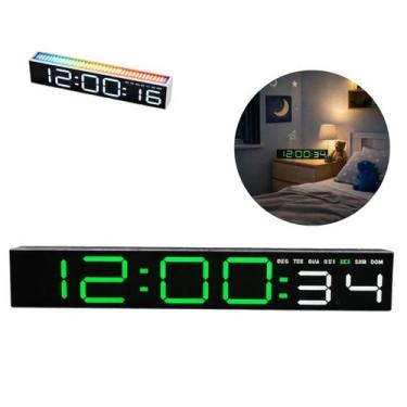 Imagem de Relógio Digital Led de Mesa com Despertador 30cm - Ami, 3