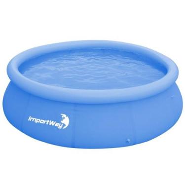Imagem de Piscina com Borda Inflável Redonda 1400 Litros 1.83m x 63cm Azul Impor