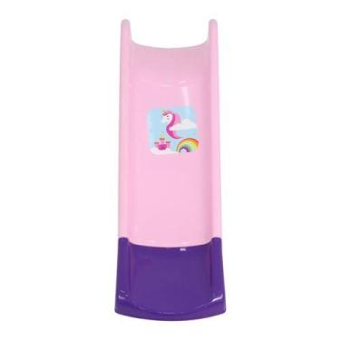 Imagem de Escorregador Unicórnio Playground Infantil Belfix, Rosa, Roxo
