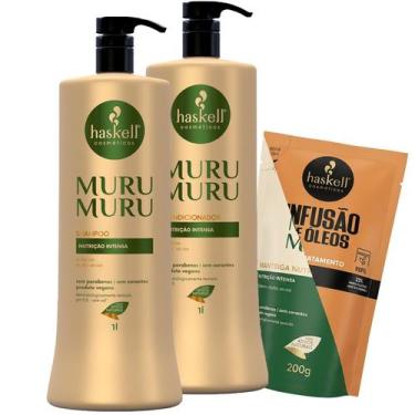 Imagem de Kit Murumuru Shampoo Condicionador 1L Haskell