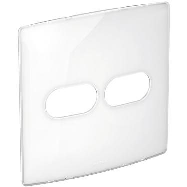 Imagem de Placa 1+1 Posto 4x4 Sugar Branco Gloss Nereya Ref.663413 - Pial