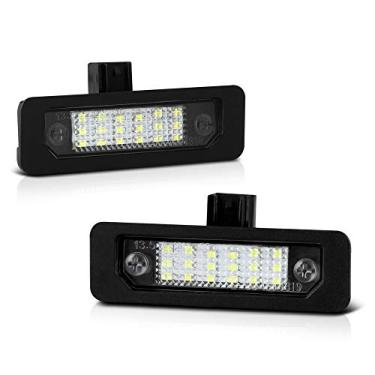 Imagem de VIPMOTOZ Lâmpada de LED de substituição para Ford Mustang Focus Fusion Flex Taurus Lincoln Mercury - 6000K Diamond White, 2 peças