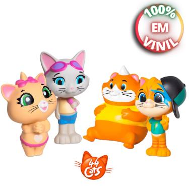 Almondega Personagem Desenho 44 Gatos Boneco Vinil Macio