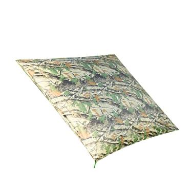 Imagem de Foern Lona impermeável para barraca sob a barraca, abrigo de lona de acampamento portátil leve, PU 5000 à prova d'água, lona para acampamento aventura ao ar livre, camuflagem 2,5 x 2,2 m