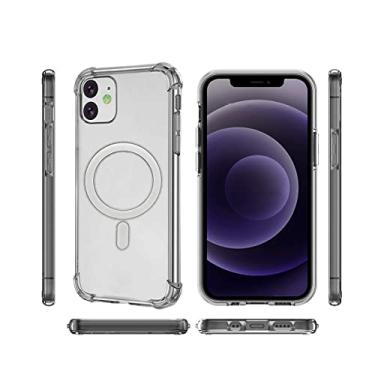 Imagem de Case Capinha Transparente Magnética Por Indução Flexível Invisível Compatível Com IPhone 12/12 Pro, 12 PRO MAX, 13, 13 Pro, 13 Pro Max, 7/8, 7/8 Plus, X, XR, XS, 11, 11 Pro, 11 PRO MAX PREMIUM ONYK (11)