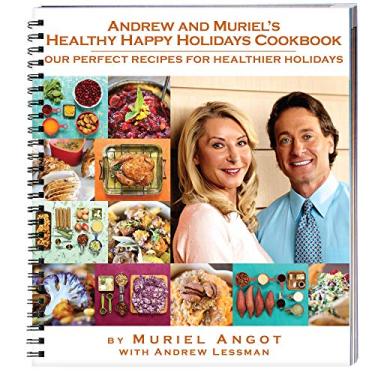 Imagem de Livro de Receitas Saudável Andrew and Muriel “Happy Holidays” [Spiral-Bound] Angot, Muriel e Andrew Lessman