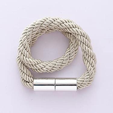 Imagem de Cinta de fivela magnética de cortina de metal criativa simples tira de cortina fivela de cortina prendedores de cortina, T11,4 pcs