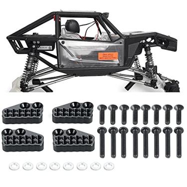 Imagem de 4 peças de metal amortecedor, torres de montagem para carro 1/10 Axial SCX10 AXI03004 Capra RC Crawler