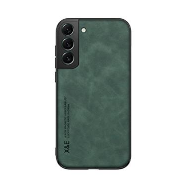 Imagem de Kepuch Silklike Capa para Samsung Galaxy S22+ - Case Placa de Metal Embutida para Samsung Galaxy S22+ - Verde