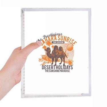 Imagem de Caderno de animais Sunshine Paradise Desert Holiday Camel Animal Diário de folhas soltas Recarregável Papelaria