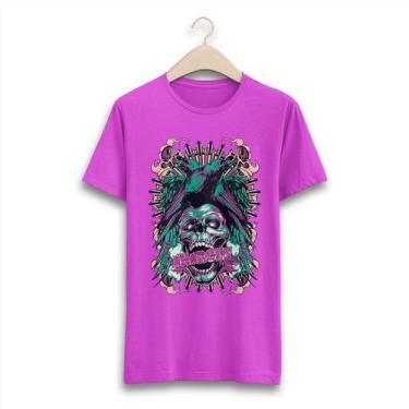 Imagem de Camiseta Estampada Full Corvo Pink Casual - W2 Store
