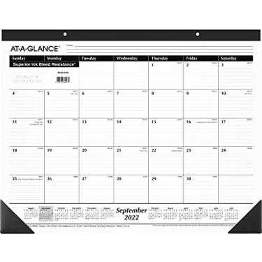 Imagem de AT-A-GLANCE Calendário de mesa acadêmico 2022-2023, bloco de mesa, mensal, 54 x 43 cm, padrão (SK241600)