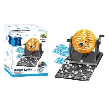 Imagem de Jogo De Bingo Com Cartelas Globo Giratório Bolinhas Lotto - Toy King
