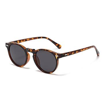 Imagem de Óculos de Sol Polarizados Feminino Masculino Lente Redonda Vintage Designer Óculos de Sol para Condução Oculos De Sol UV400,C04,Tamanho Único